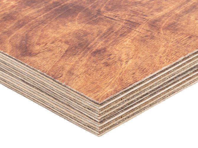 Фанера бакелизированная 15мм 2440х1220 мм сорт ФБВ березовая влагостойкая