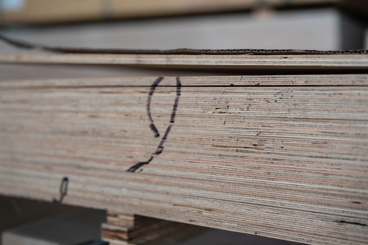 Фанера ФСФ 9мм 2440х1220 мм сорт 1/2 шлифованная хвойная влагостойкая  Лиственница