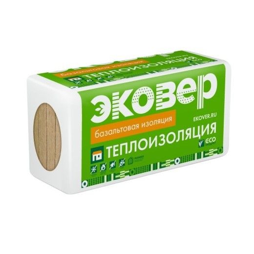 Утеплитель Эковер Лайт 45 базальтовая плита 1000х600х100мм