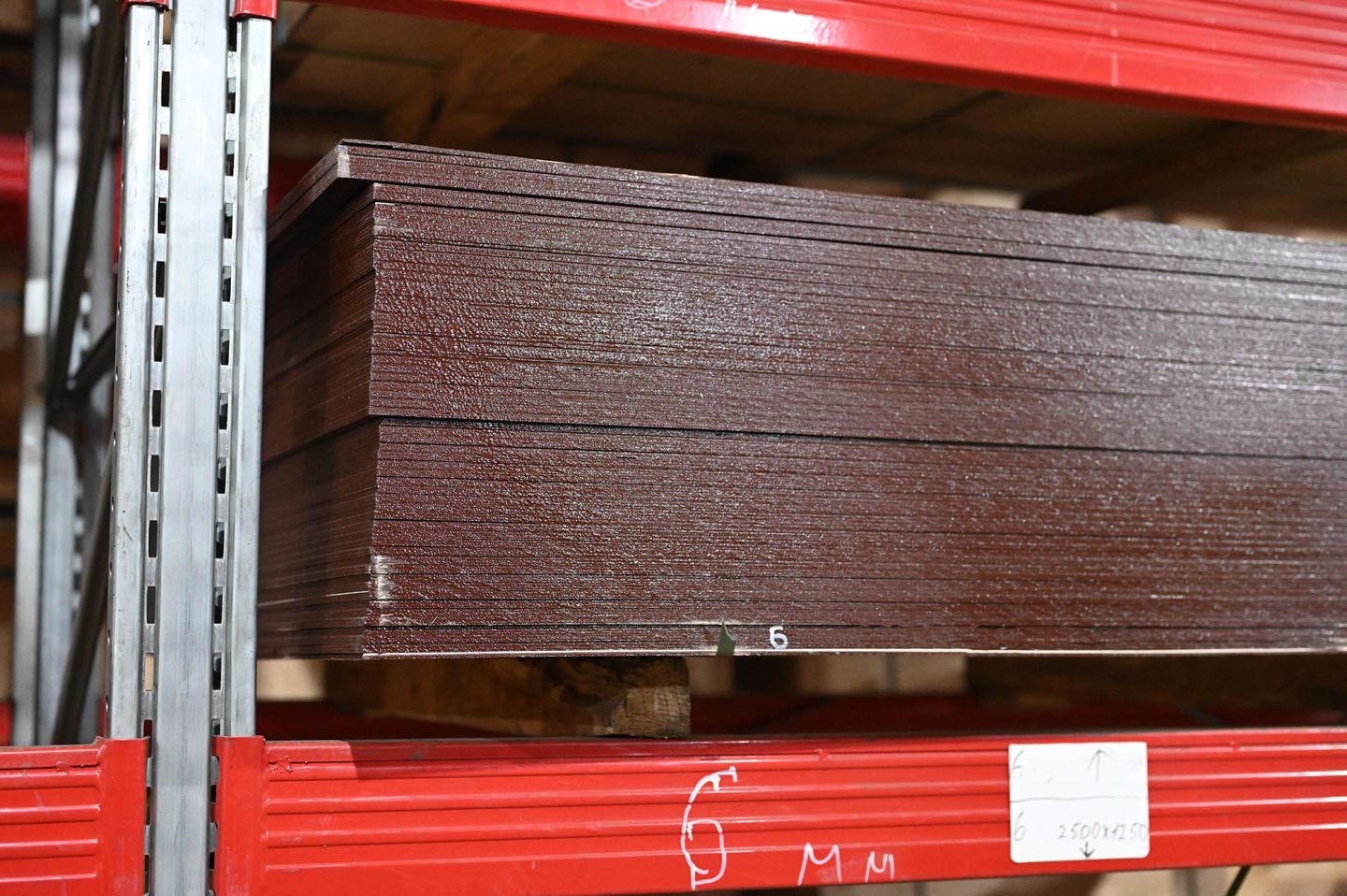 Фанера ФОФ ламинированная 6мм 3000х1500 мм сорт 1/2 березовая