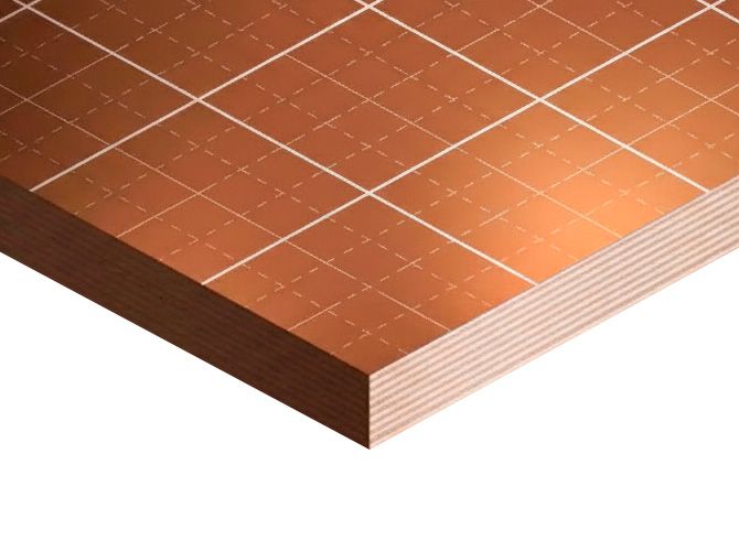 Фанера ФОФ ламинированная 18мм 2440х1220 мм сорт 3/3 березовая DECK 350